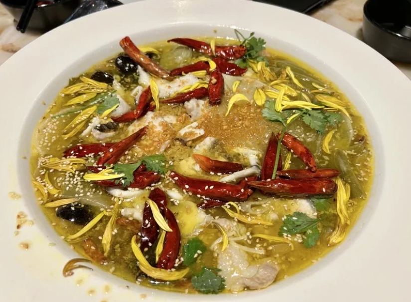 圖為酸菜魚。圖片來源：臺灣《聯(lián)合報(bào)》宋健生攝。