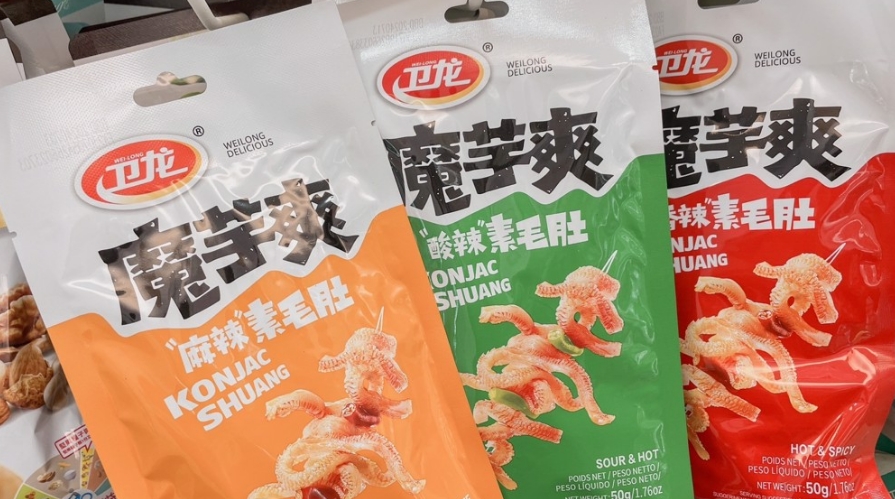 圖為魔芋爽。圖片來源：臺灣《聯(lián)合報(bào)》楊雅婷攝。
